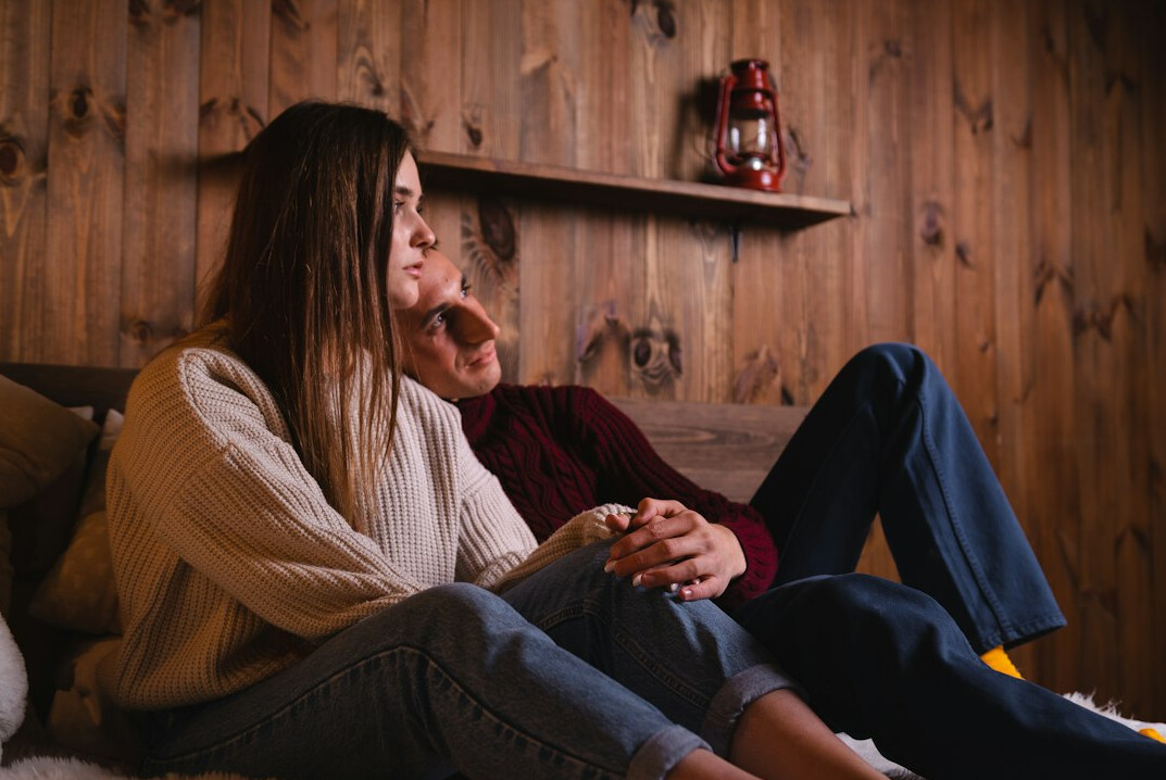 couple having deep conversation