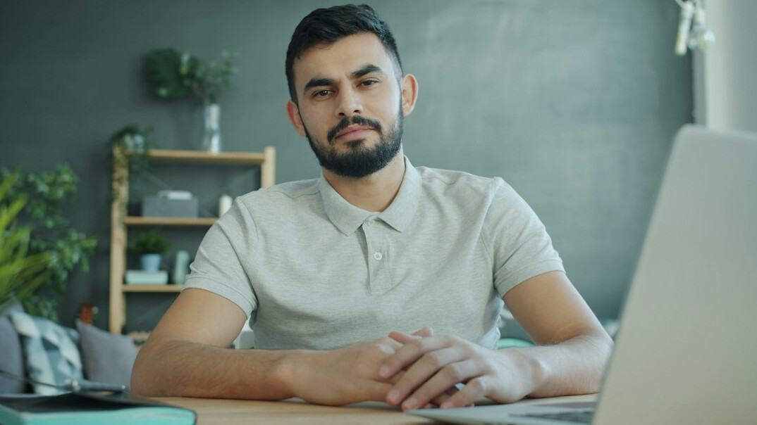 confident professional at work