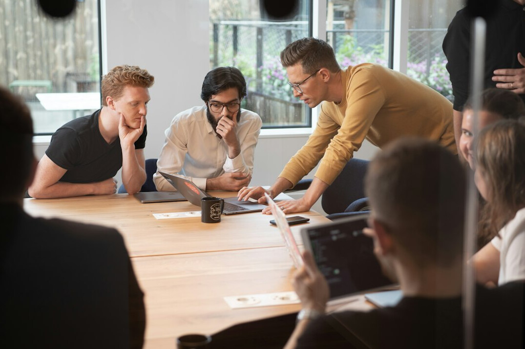 diverse team brainstorming session